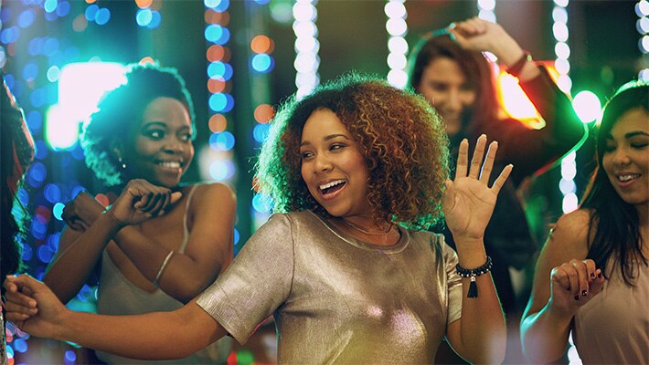 Group of women dancing