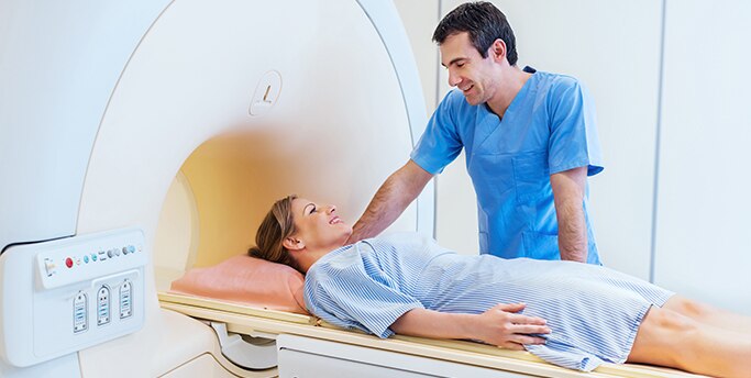 Patient about to undergo MRI