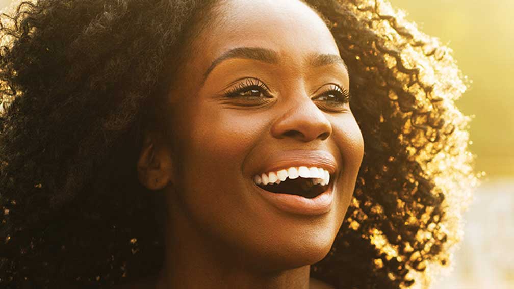 Close-up of a woman smiling