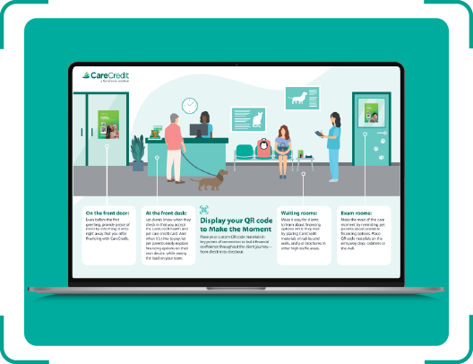 Display your QR code to Make the Moment