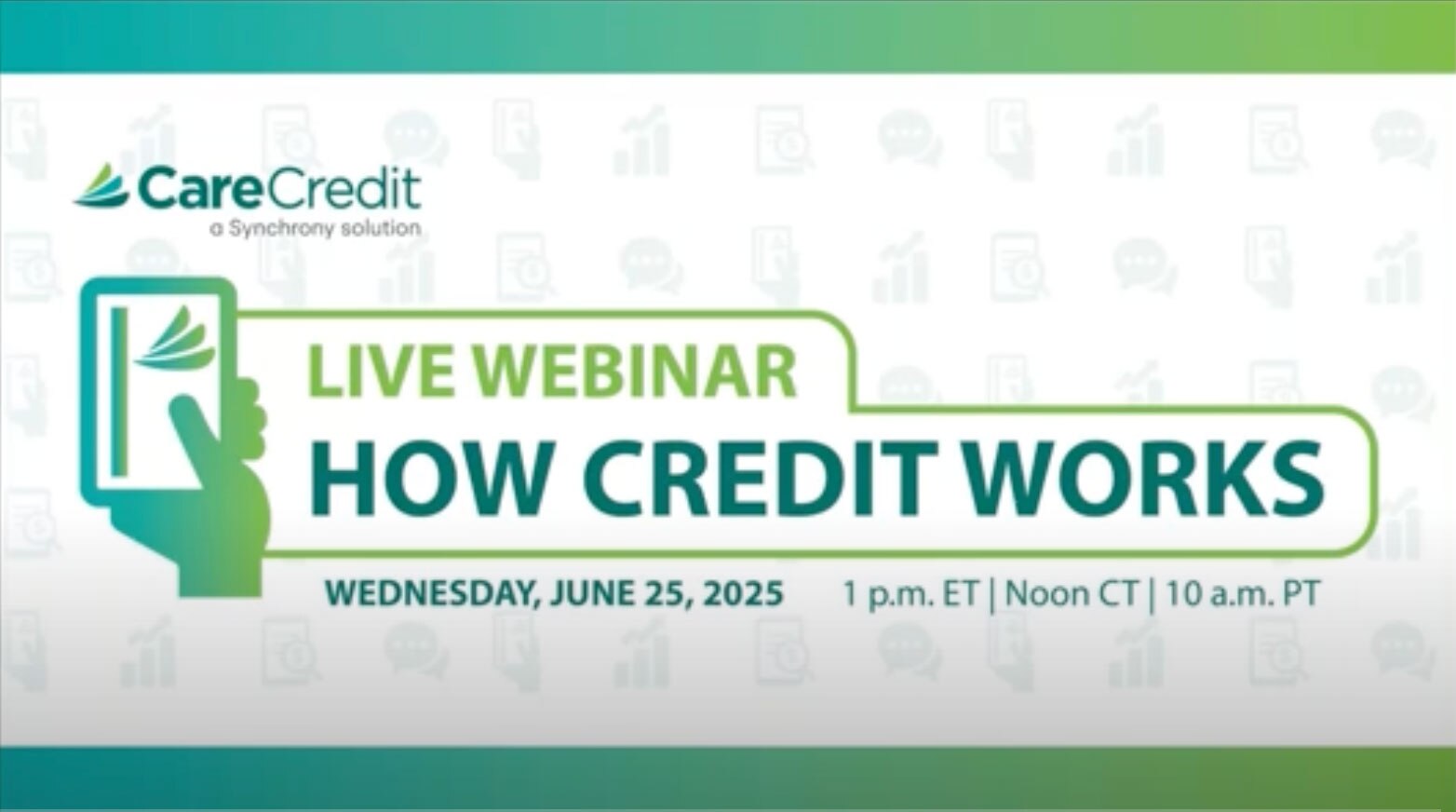 Webinar: How Credit Works - An Overview for Providers